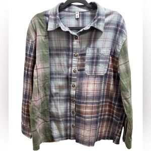BP Multicolor Plaid Button-Up Shirt